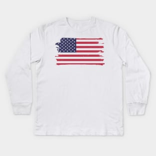 American Flag Kids Long Sleeve T-Shirt